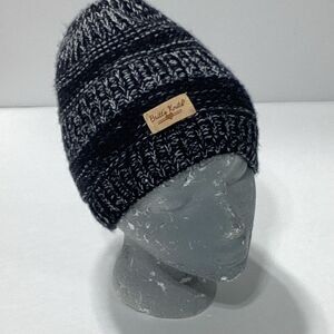 Britts Knits Knit Hat Black White Lightweight